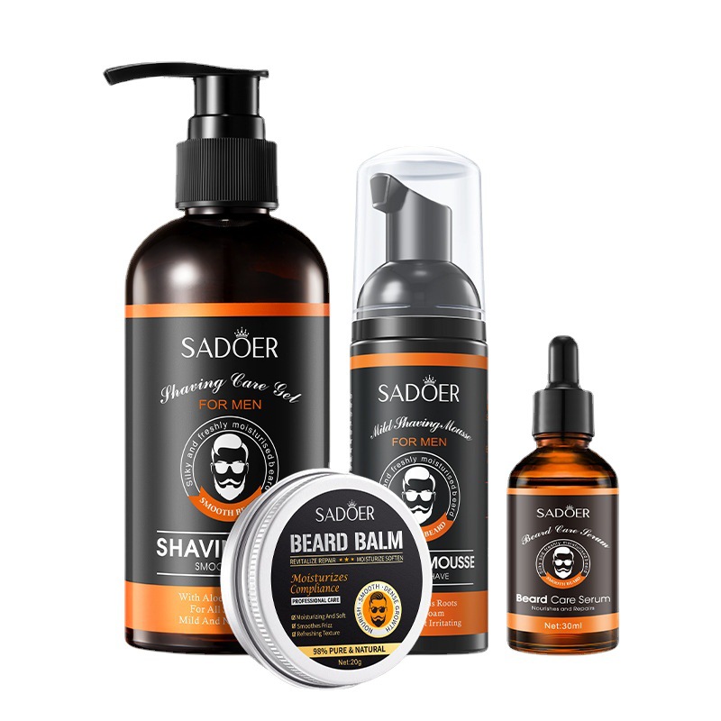 Beard Oil Growth - 남성용 수염 성장 키트, 수염 오일,