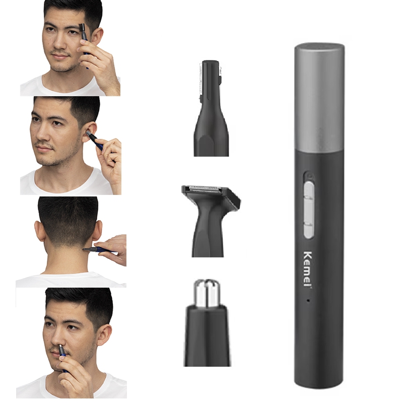 Men'S Grooming Set - 케메이 프로 충전식 코털 트리머 펜
