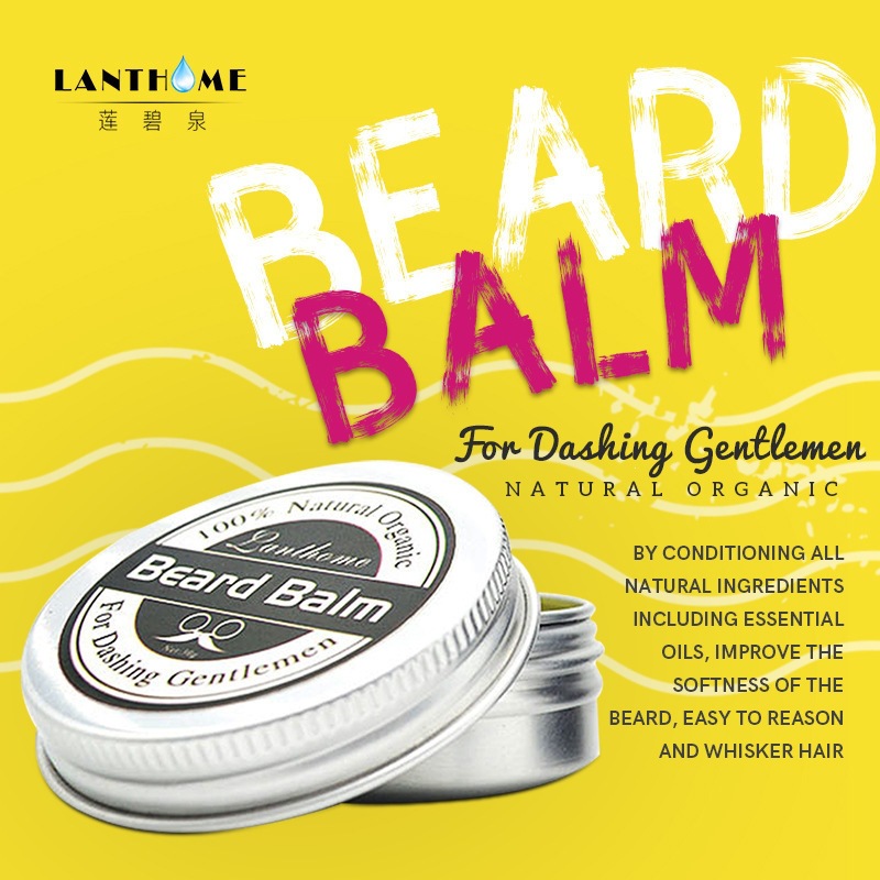 Beard Oil Growth - 남성용 천연 수염 밤 왁스 수염