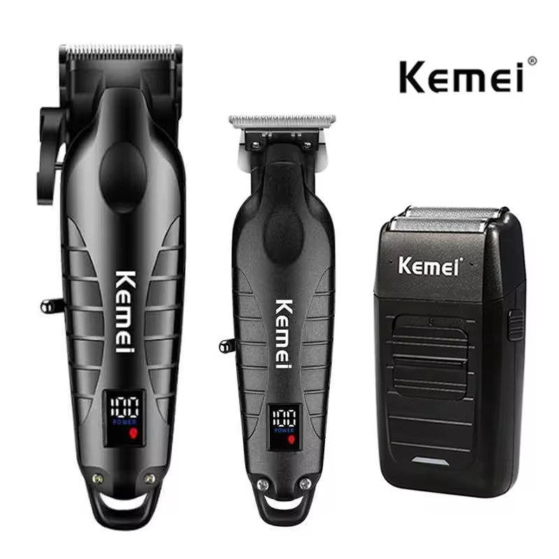 Men'S Grooming Set - 남성용 Kemei 헤어 클리퍼 키트, 전기