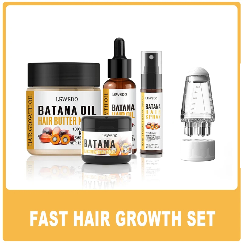 Beard Oil Growth - 레우에도 바타나 오일 헤어 성장 키트