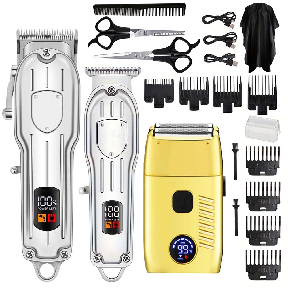 Men'S Grooming Set - 헤어 클리퍼 전기 면도기 남성용 USB