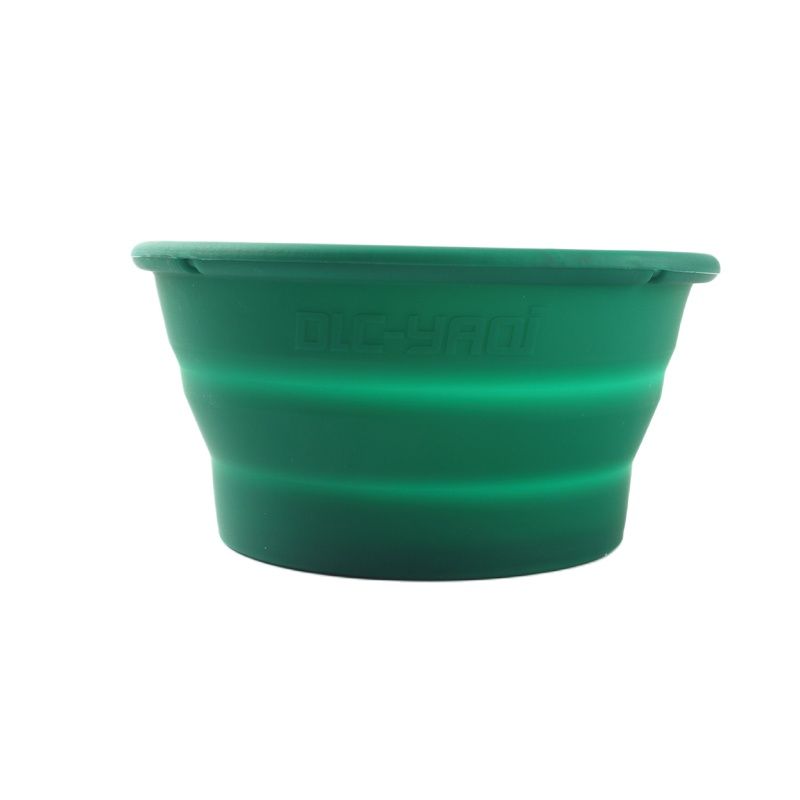 Shaving Bowl Soap - Yaqi 녹색 색상 접이식 실리콘 면도