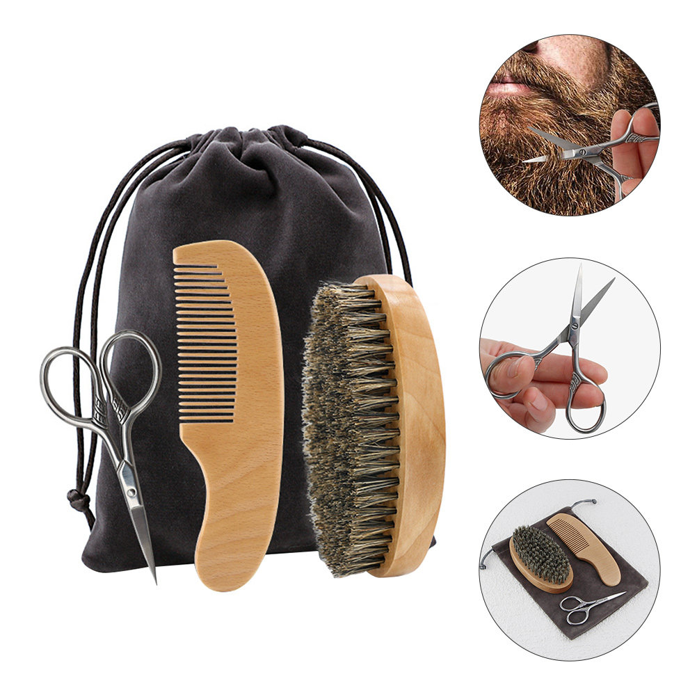 Men'S Grooming Set - 남성용 전문 수염 관리 세트 1세트,