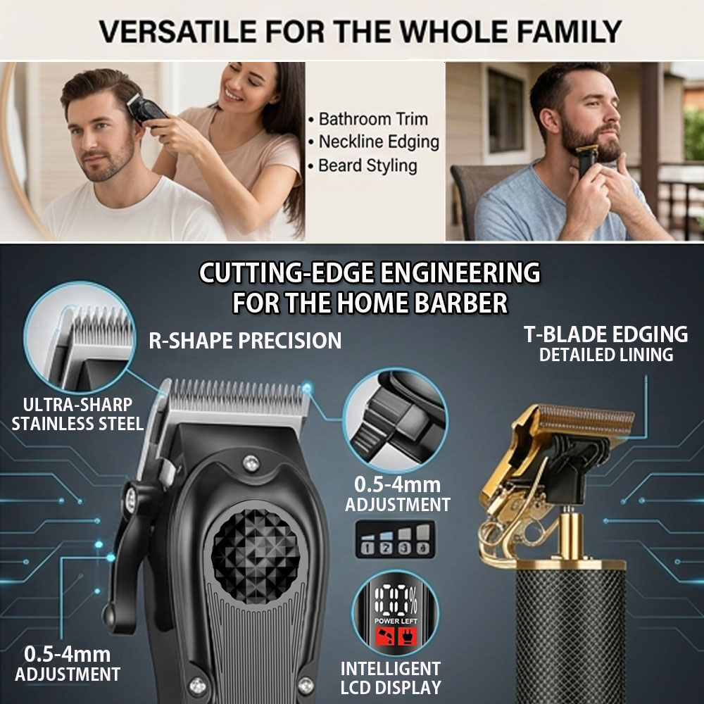 LED 디스플레이가 있는 전문가용 헤어 클리퍼, 남성용 - Men'S Grooming Set 리뷰 및 가격