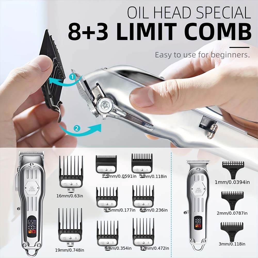 남성용 전문 헤어 클리퍼 및 트리머 세트 – 3-in- - Men'S Grooming Set 리뷰 및 가격