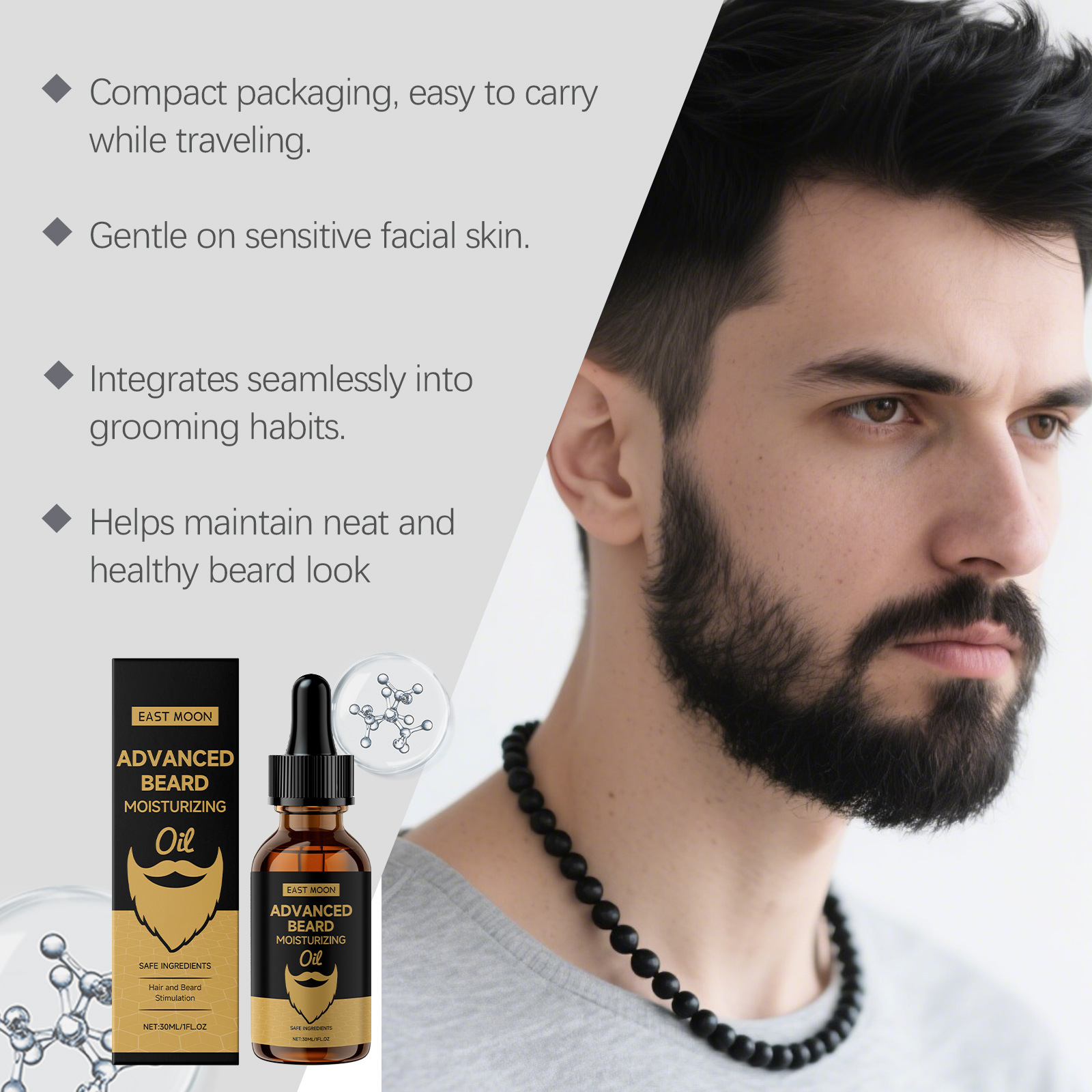 이스트 문 로즈마리 수염 연화 오일 강화 보습 건조함  - Beard Oil Growth 리뷰 및 가격