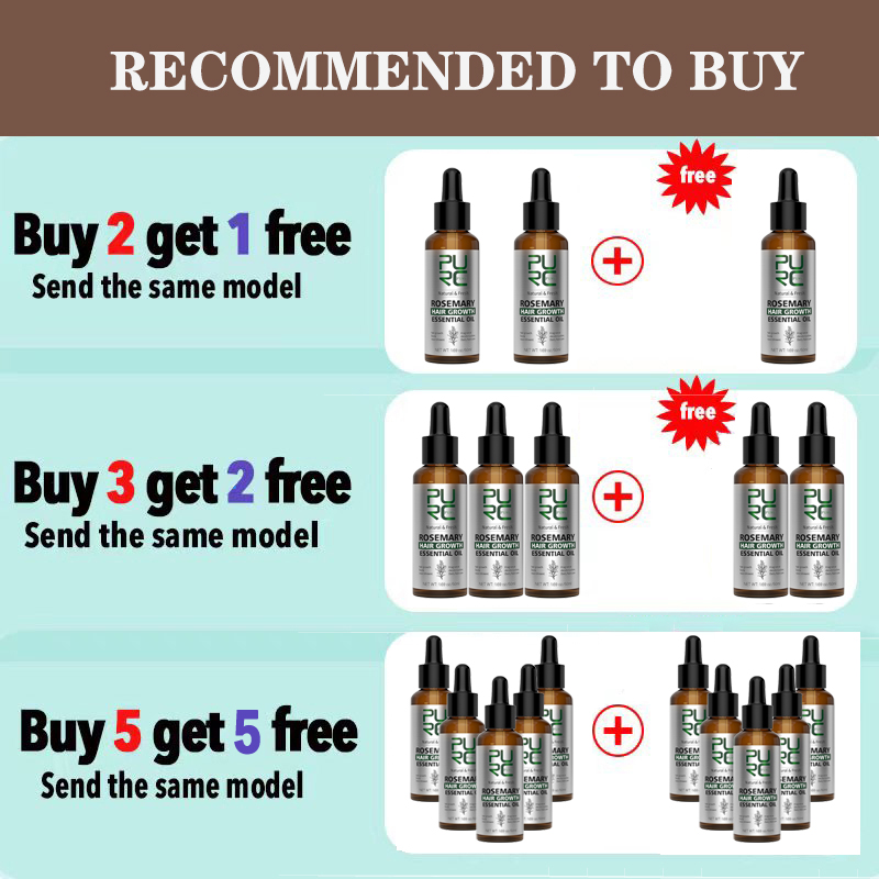 PURC 로즈마리 헤어 성장 오일 세트 탈모 치료 빠른 - Beard Oil Growth 리뷰 및 가격