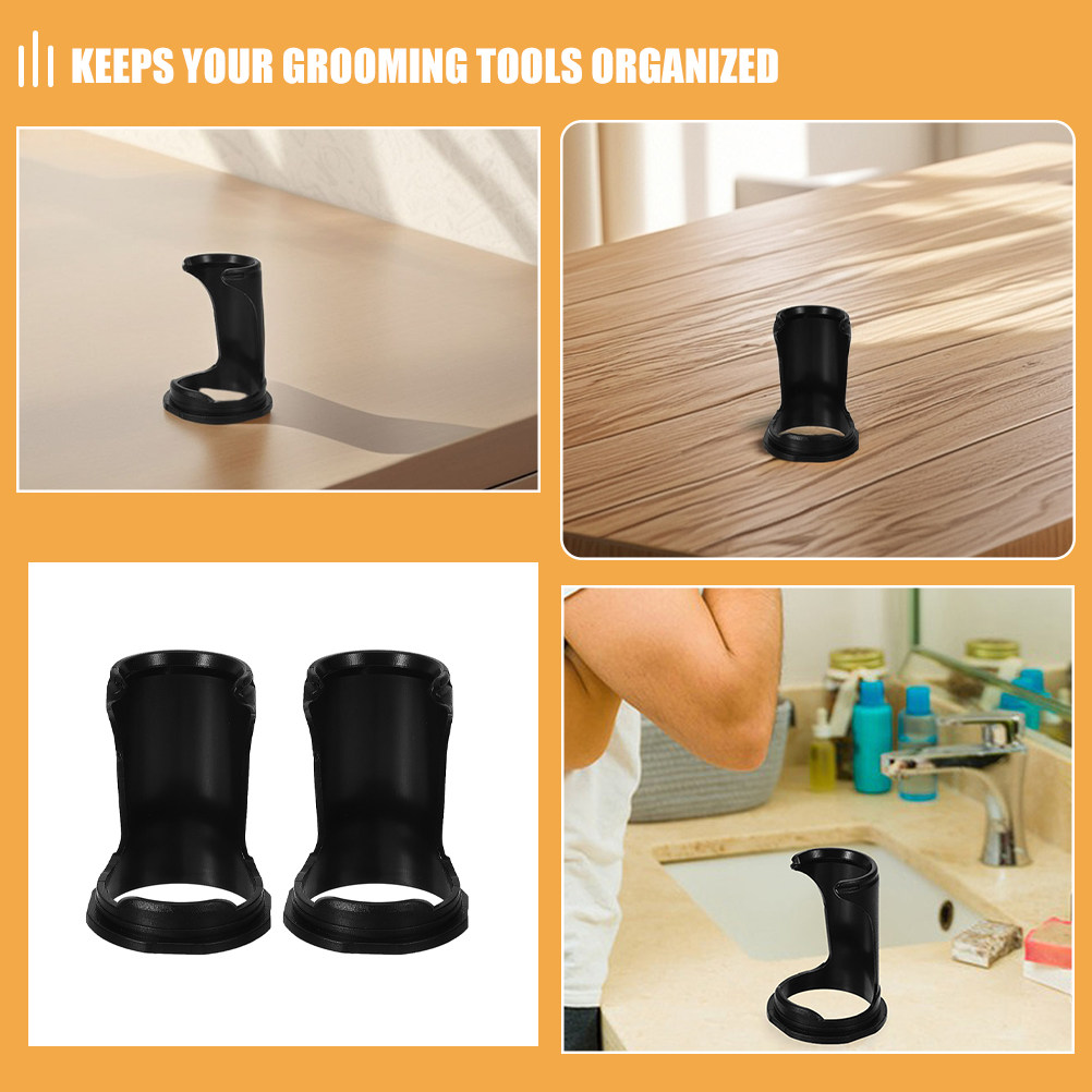 2Pcs 면도 도구용 플라스틱 수염 브러쉬 스탠드 홀더 - Men Grooming Usa 리뷰 및 가격