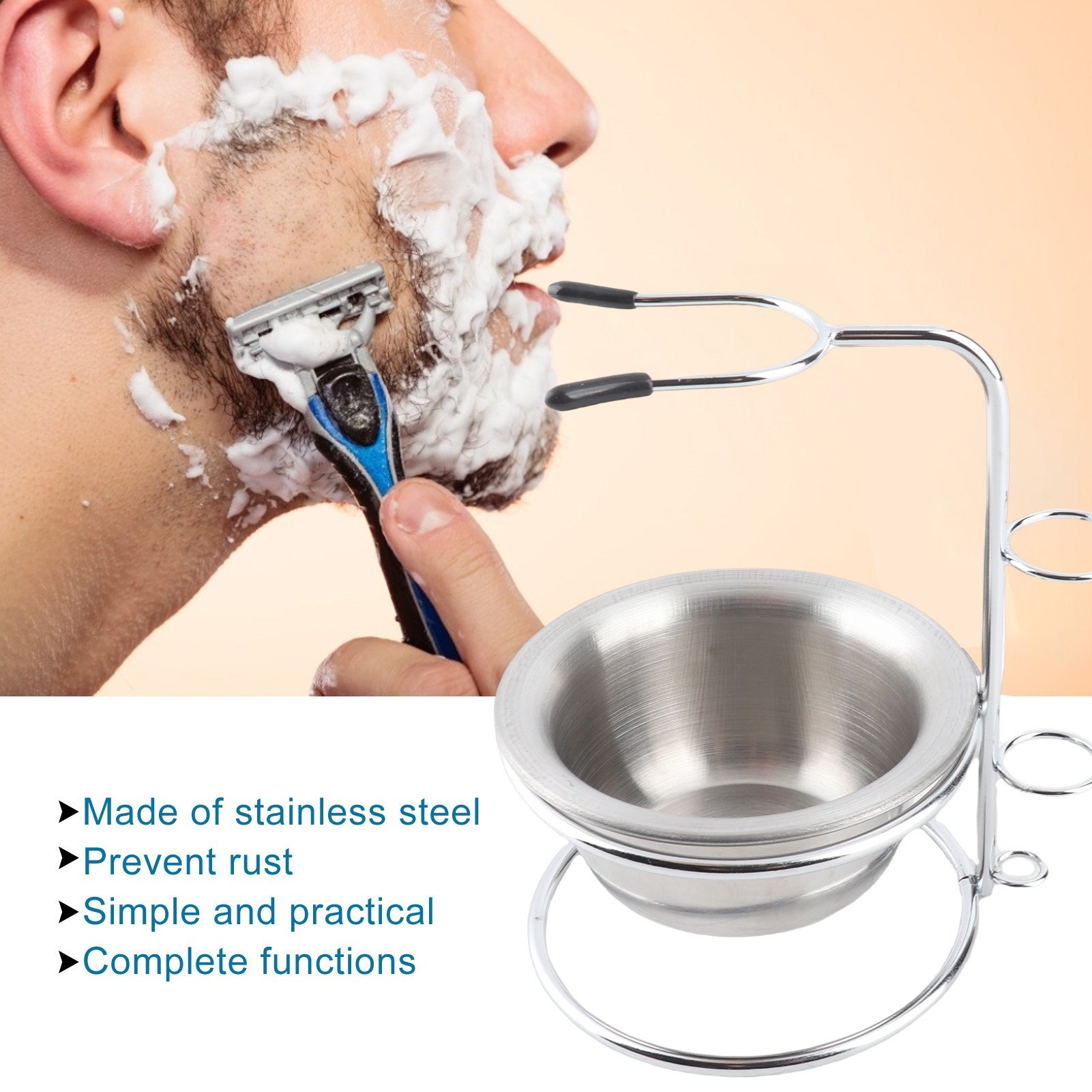 면도 스탠드 볼 세트 금속 면도 브러시 홀더 스테인리스 - Shaving Bowl Soap 리뷰 및 가격