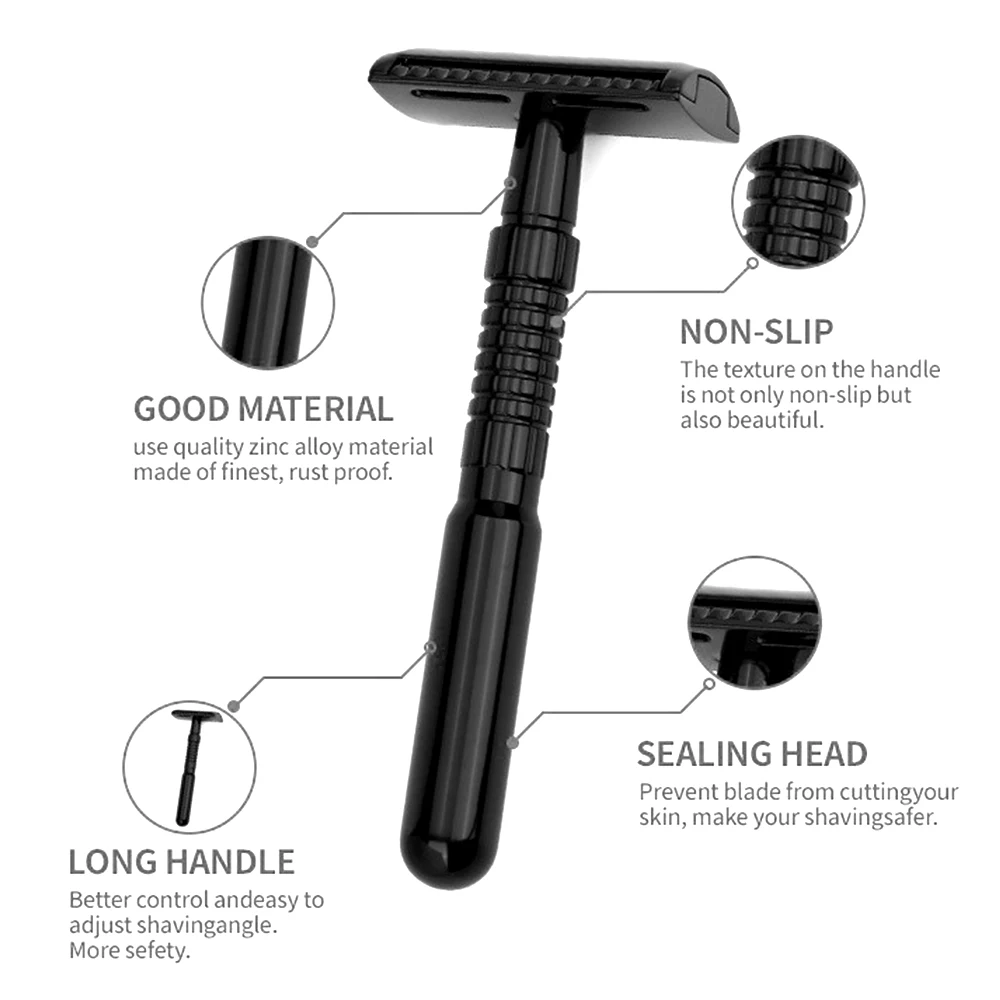 RZACLEAECO 친환경 안전 면도기, 보관함과 5개 - Men'S Grooming Underarm 리뷰 및 가격