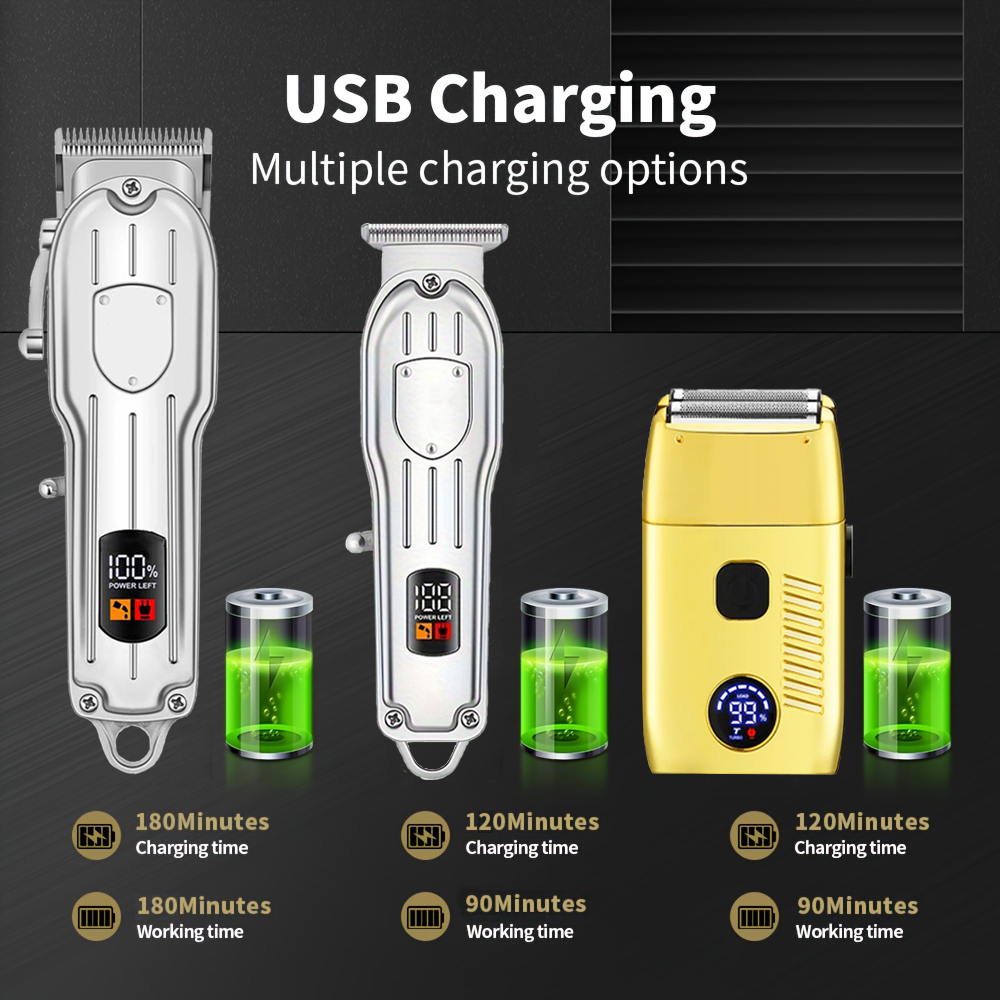 헤어 클리퍼 전기 면도기 남성용 USB 충전식 클리퍼  - Men'S Grooming Set 리뷰 및 가격