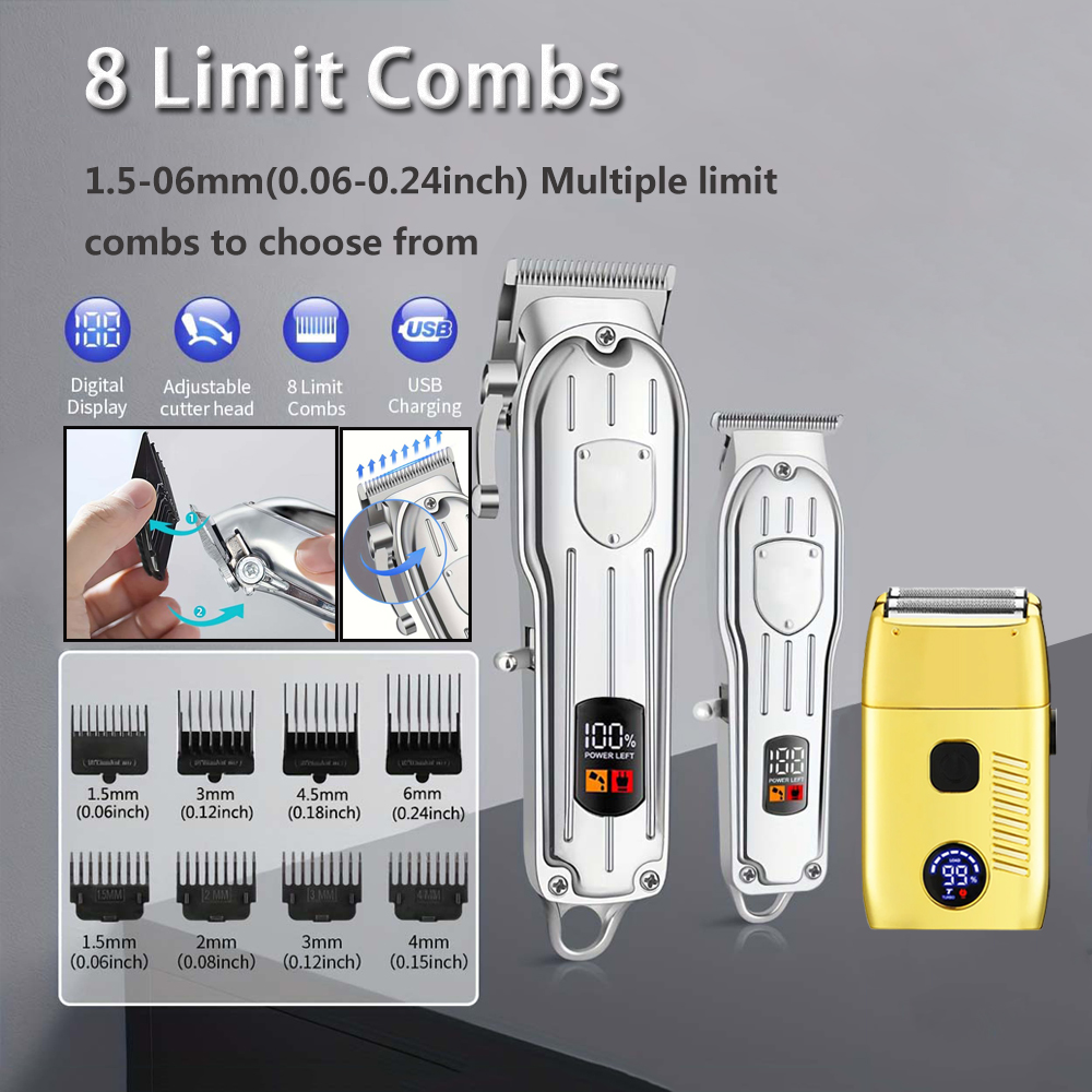 헤어 클리퍼 전기 면도기 남성용 USB 충전식 클리퍼  - Men'S Grooming Set 리뷰 및 가격