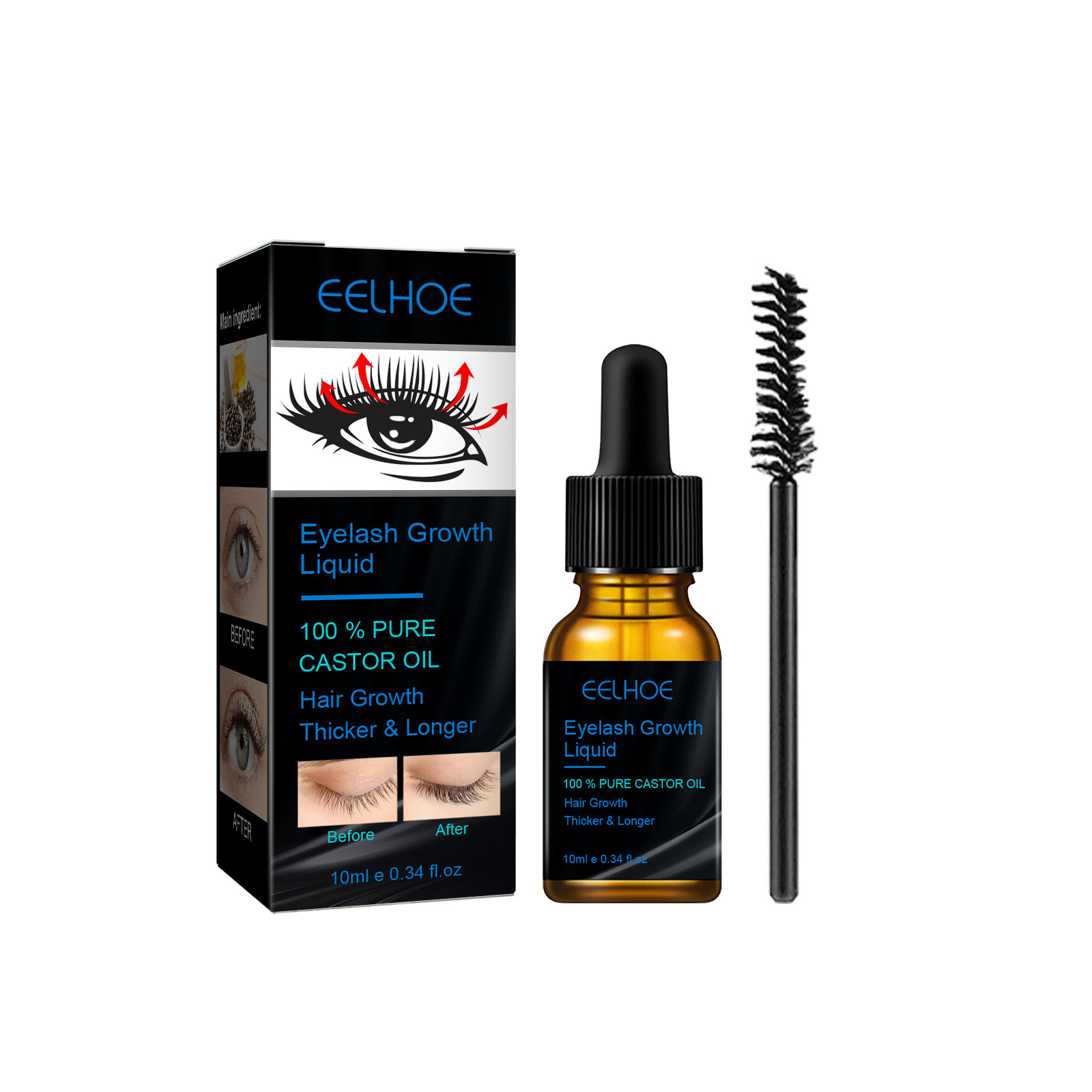 남녀공용 캐스터 오일 속눈썹 성장 세럼, 더 풍성한 속 - Men'S Grooming Oil 리뷰 및 가격