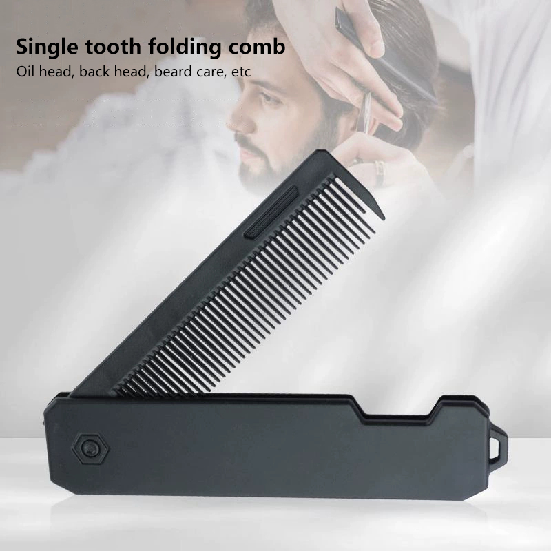 새로운 휴대용 플라스틱 접이식 포켓 빗 이발사 남성용  - Men'S Grooming Oil 리뷰 및 가격